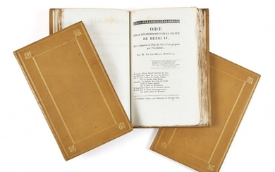HUGO, Victor (1802-1885) Quatre livraisons des Recueils de l’Académie des jeux floraux Toulouse, M.-J. Dalles, 1818-1819, 1820 et 1821