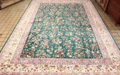Hand Knotted Persian Tabriz Rug 10x13 ft