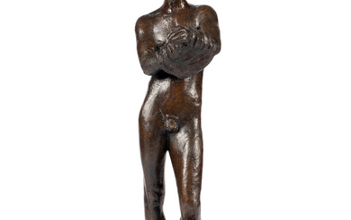 Hemdauszieher (Standing Nude Man Undressing), conceived in 1944,Gerhard Marcks