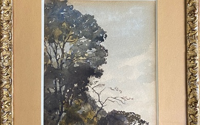 Henri Joseph HARPIGNIES (1819-1916) Paysage Aquarelle signée en bas à gauche et datée 1906 18...
