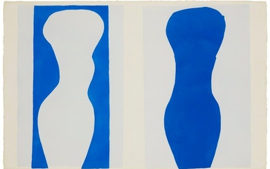 Henri Matisse (1869-1954), "Formes," Plate IX from "Jazz," 1947, Pochoir in colors on wove paper