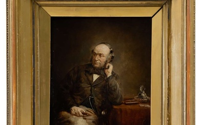 Hollandse/Engelse School (19de eeuw), Een heer aan zijn schrijftafel