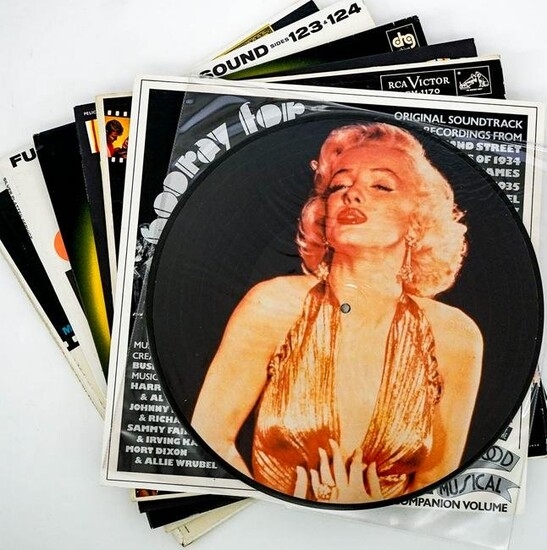 Hollywood (8) Record LP's [Marilyn Monroe]