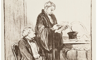 Honoré Daumier (1808-1879), Les avocats et les plaideurs, from Les Gens du Justice