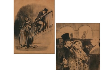 Honoré Daumier, Two lithographs