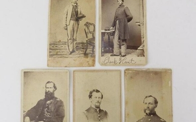 Identified Civil War Officer and Soldier CDV's