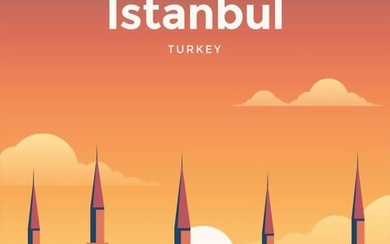 Istanbul, Turkey Travel Poster