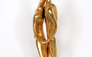 Jose Almanzor, Tango, Bronze Sculpture with gold patina