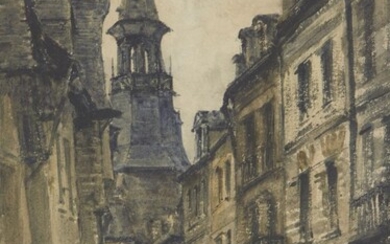 Jules Lessore RI, French/British 1849-1892- Ornan, (Brittany),...