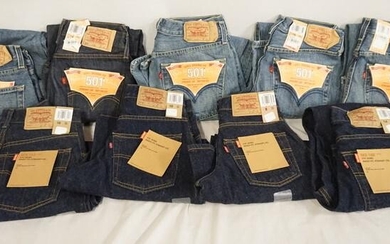 LOT OF 9 PAIRS OF LEVIS JEANS NEW W/ TAGS