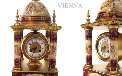 Large 19th C. Royal Vienna Austrian Clock