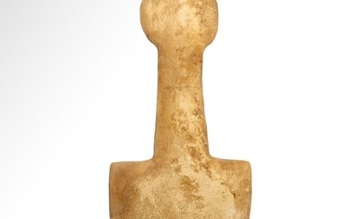 Large Anatolian Marble Idol, Kusura Type, c. 2700-2400