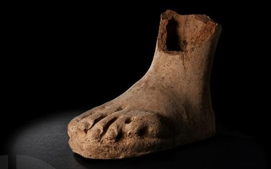 Life-Size South Italic Terracotta Foot