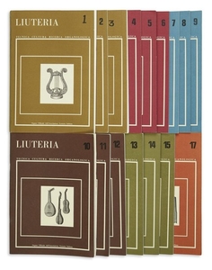 Liuteria Tecnica Cultura Ricerca Organologica - Eighteen volumes, Cremona, 1980.