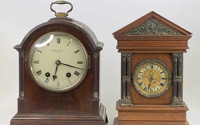 Lot details A George V mahogany bracket clock in the...