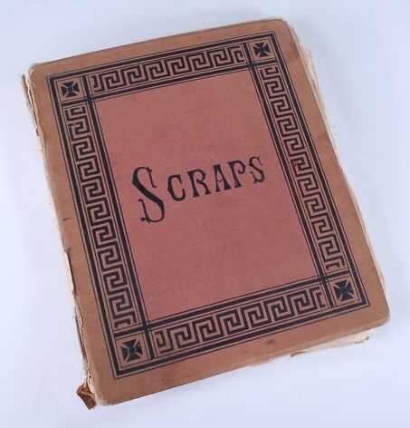 A Victorian 'scrap' album containing a large collection of autographed letters, documents, 'clipped' signatures, envelope fronts and other ephemera