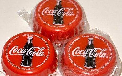 Lot of 3 New Old Stock Promotional Coca Cola Bottle Cap Yoyos