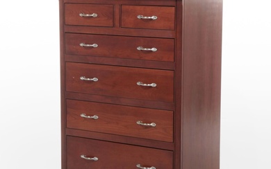 Louis Philippe Style Cherrywood Eight-Drawer Chest