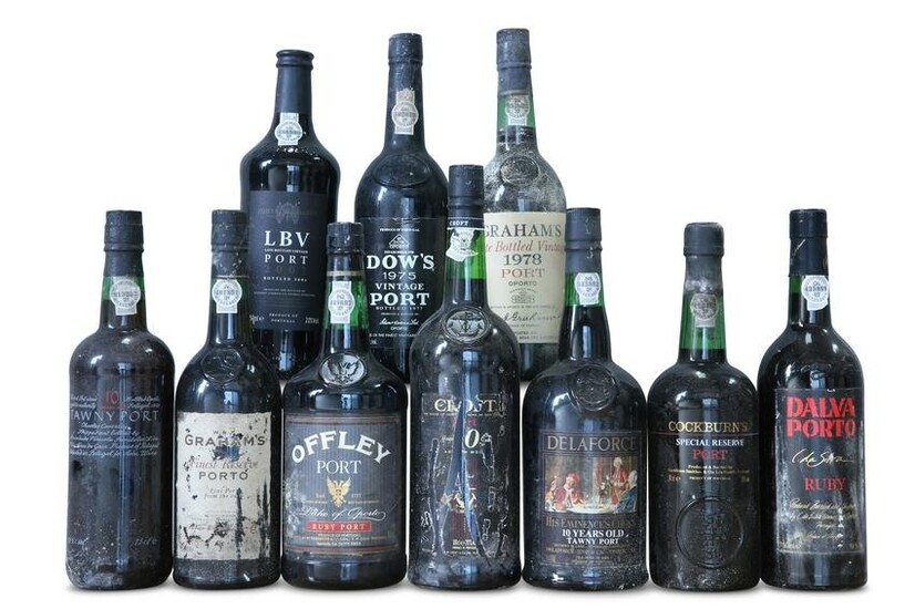 MIXED LOT OF VARIOUS PORTS, to include: Vintage 1975;