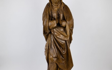 Madone sculptée en bois, 17e siècleMadone sculptée en bois, 17e siècle Madone de Houten, 17e...