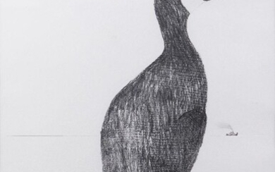 Mary Fedden OBE RA RWA, British 1915-2012 - Cormorant, 2001; pencil on paper, signed and dated lower left 'Fedden '01', 53.1 x 37.2 cm (ARR) Note: Mary Fedden is one of the most beloved British artists of the twentieth century, known for her...