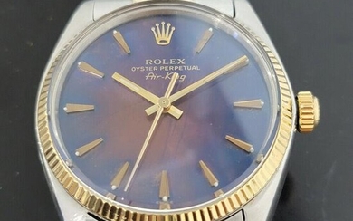 Mens Rolex Oyster Perpetual 5501 Air King 34mm 14k Gold