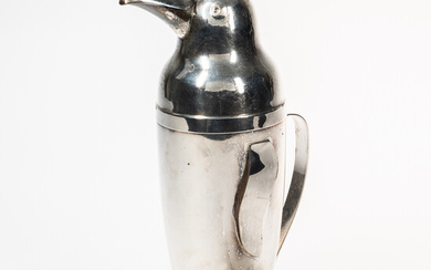 Napier Art Deco Silverplate Penguin Cocktail Shaker