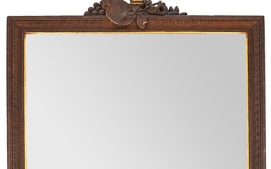 Napoleonic Armorial Trophy Frame Carved Mirror