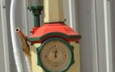 National Simplex Clock Face Gas Pump Restored