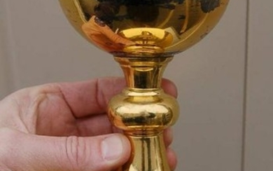 Nice Older Gold Plated Chalice Cup Sterling + (CU736)