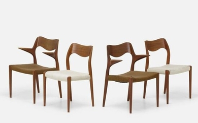 Niels O. Moller, Dining chairs, set of four