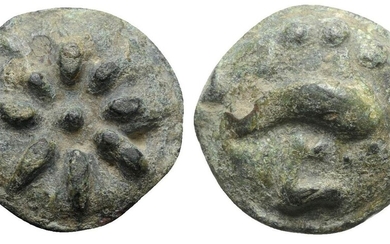 Northern Apulia, Luceria, c. 217-212 BC. Cast Æ Teruncius (27mm,...