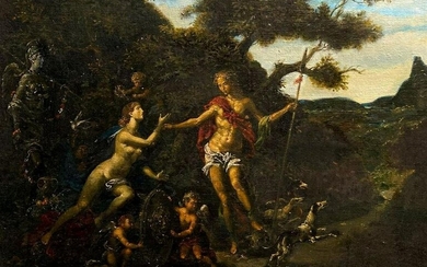Oil painting Venus and Adonis Litvinov Oleg Arkad'yevich
