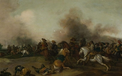 PIETER MEULENER (1602 / 1654) "Battle scene"