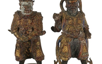 Pair of Chinese Warrior Figures