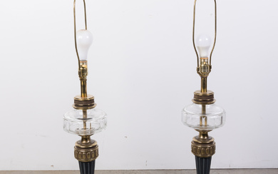 Pair of Contemporary Brass Lamps