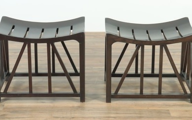 Pair of Jasper Furniture 'Bridge' Stools