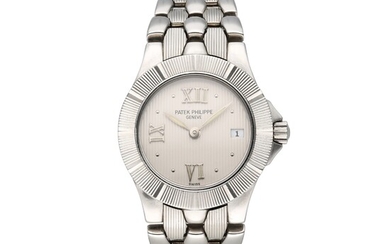 Patek Philippe Reference 4880/1A-001 Neptune | A stainless steel bracelet watch with date, Circa 2001