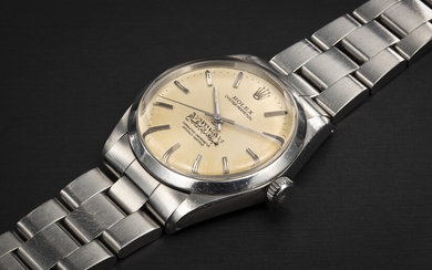 ROLEX, OYSTER PERPETUAL REF. 1002, A STEEL AUTOMATIC WRISTWATCH WITH SIGNATURE OF SHEIKH ABDULLAH AL-JABER AL-SABAH