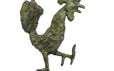 Rafael Rafi Eitan (1926-2019) - Rooster, Bronze Sculpture.
