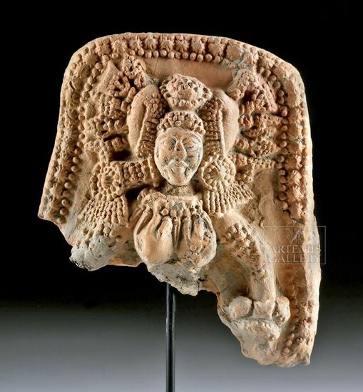 Rare Chandraketugarh Pottery Plaque of Goddess - Yakshi