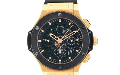 Reference 310.PT.1180.RX Big Bang 'Aero Bang' A limited edition pink gold and ceramic automatic semi-skeletonized chronograph wristwatch, Circa 2009