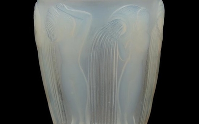 RenÃ‹ Lalique Danaides Opalescent Vase.