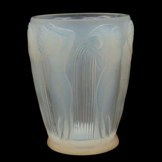 RenÃ‹ Lalique Danaides Opalescent Vase.
