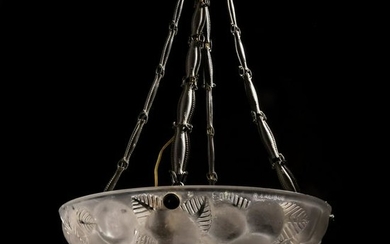 René Lalique, 'Lausanne' ceiling lamp, 1929