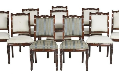 Restauration-Style Mahogany Dining Chairs