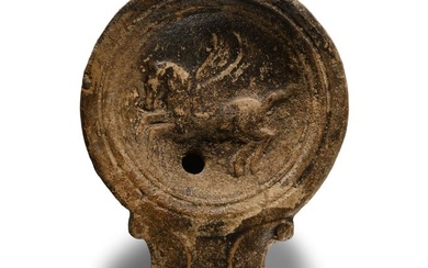Roman Oil Lamp with Pegasus