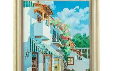 Ronni Pastorini 1915-2011 Palm Beach Oil Painting