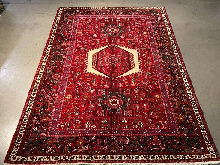 STUNNING AUTHENTIC PERSIAN RUG 5'.0"X6'.9"
