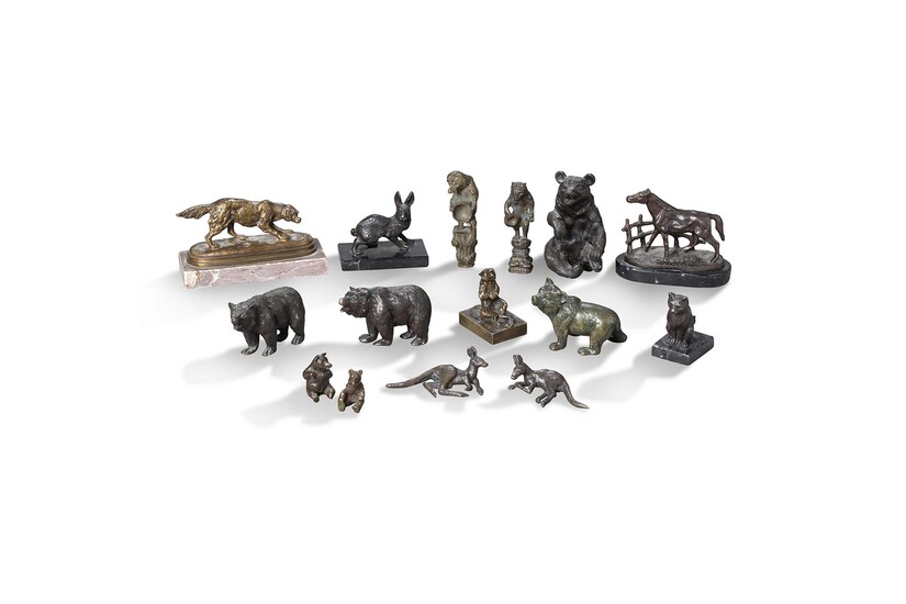 Sales conditions - Ensemble de petites sculptures animalières